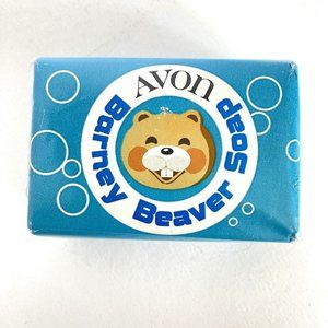 c1971 Avon Barney Beaver Soap Bar 3 Oz Children Kids Bath Time Vintage